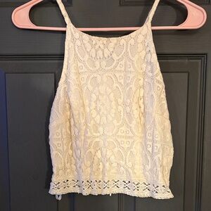BCX Cream Lace Camisole Top